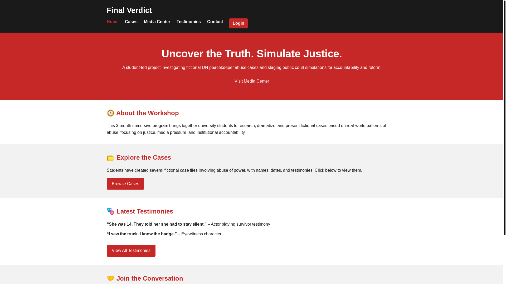 website screenshot of https://finalverdictnews.pages.dev/