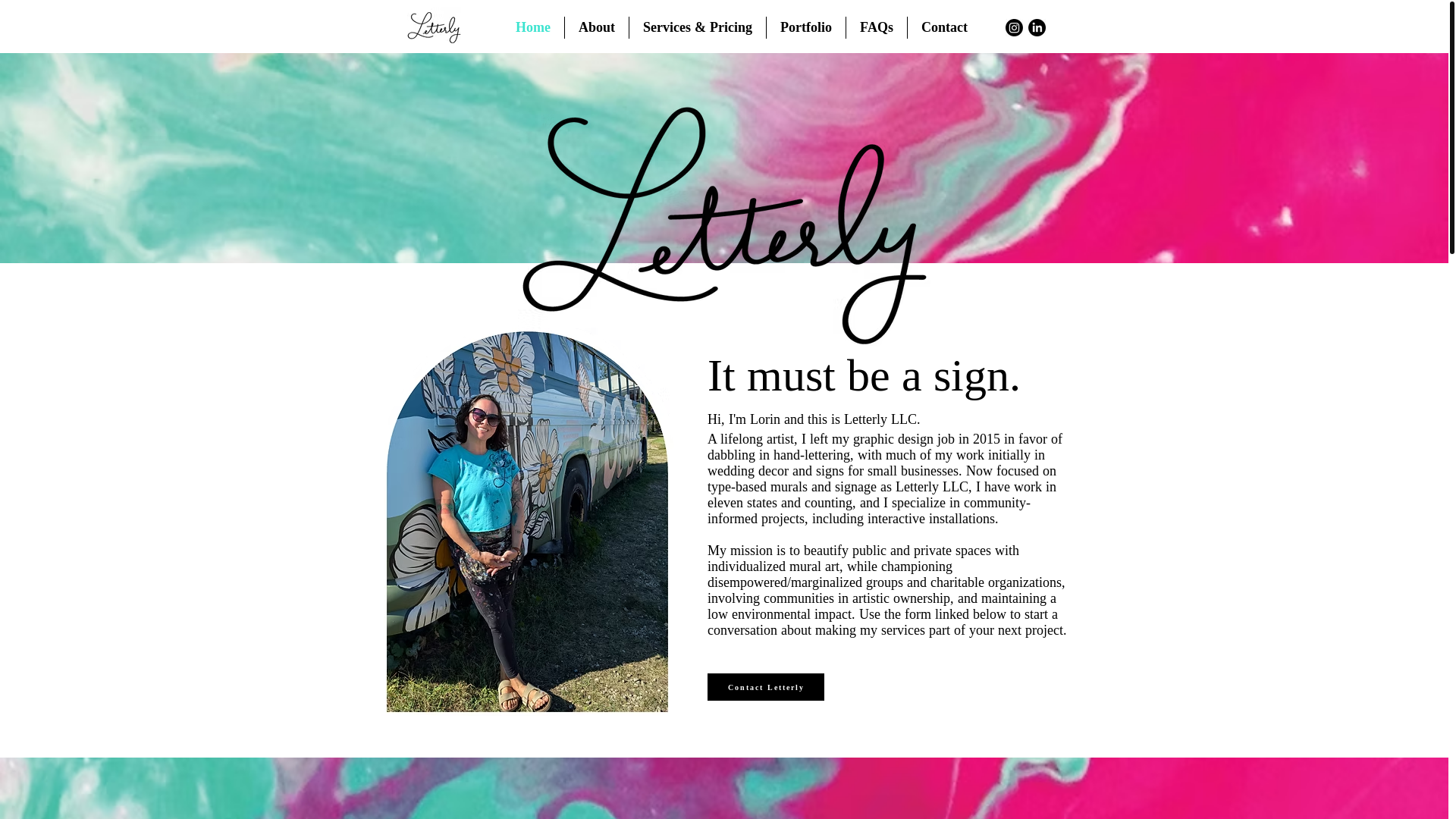 website screenshot of https://letterlycollabs.com/