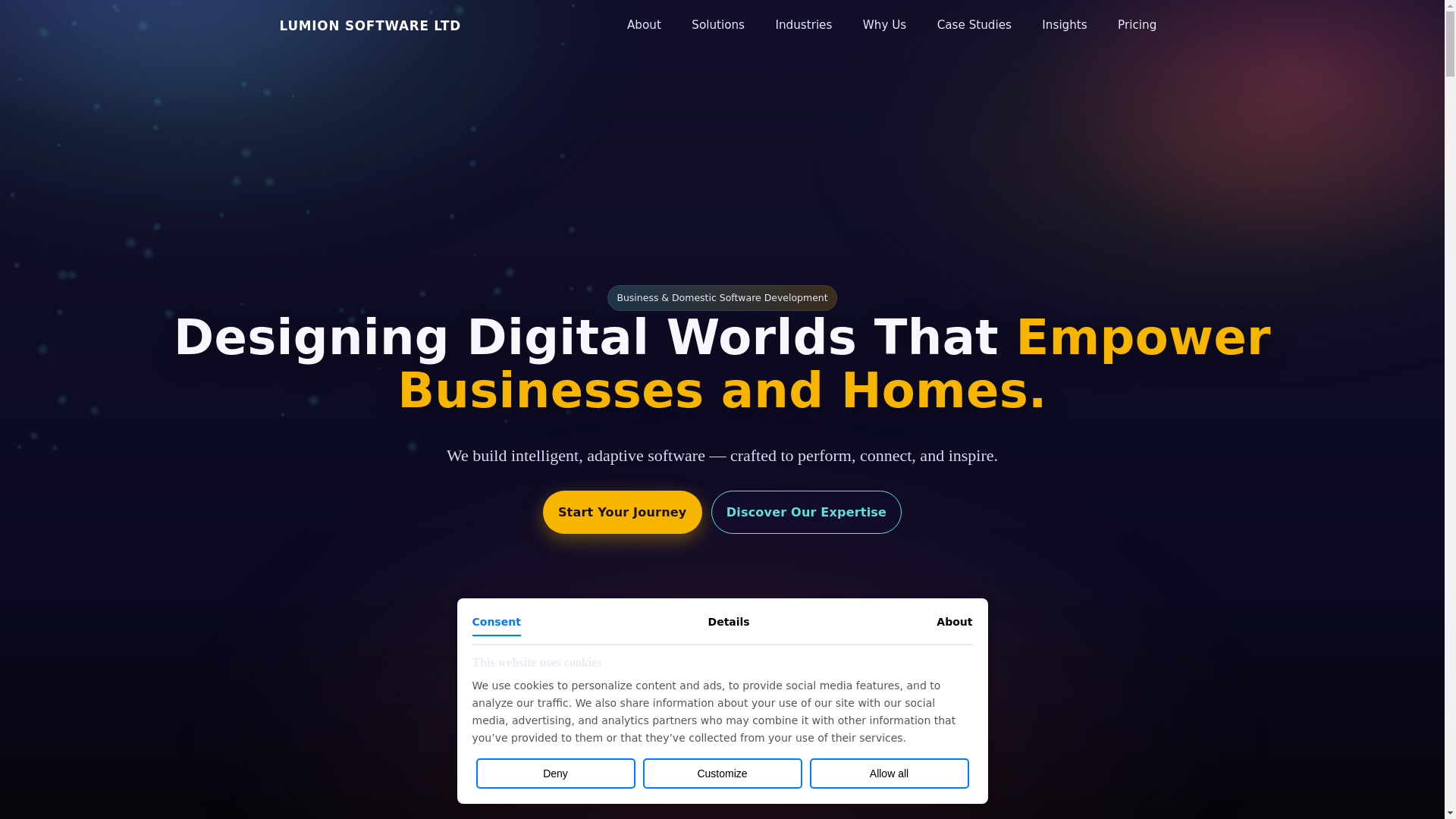 website screenshot of https://lumionsoft.pages.dev/