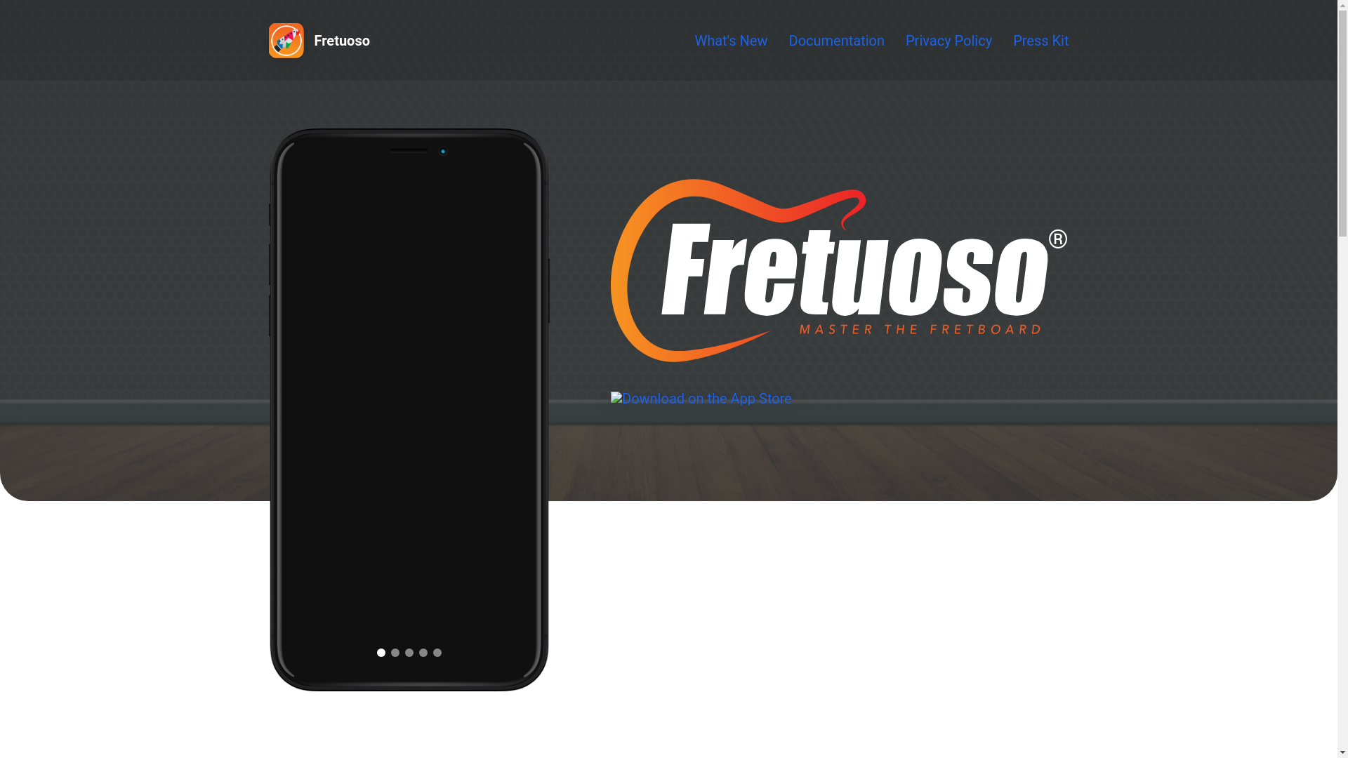 website screenshot of https://fretuoso-app.pages.dev/