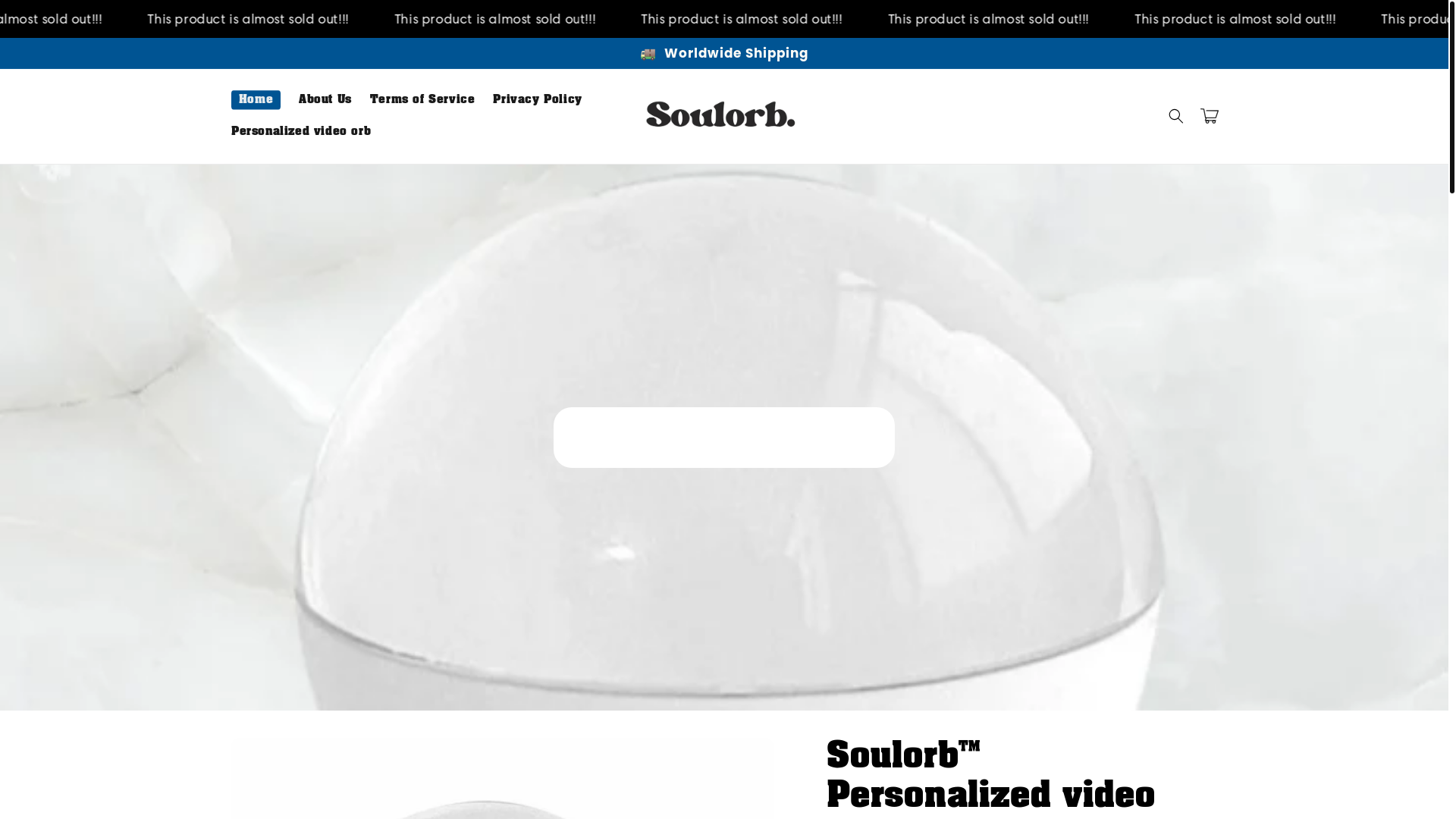 website screenshot of https://soulorbmemories.com/