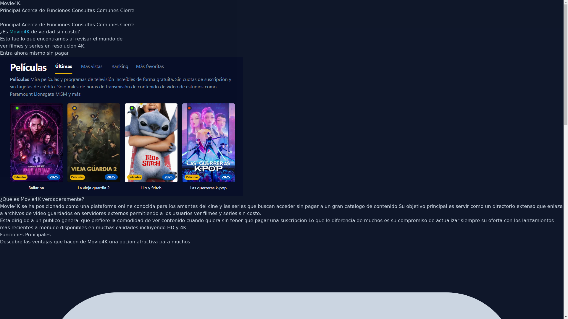 website screenshot of https://movie4k-66ez.pages.dev/