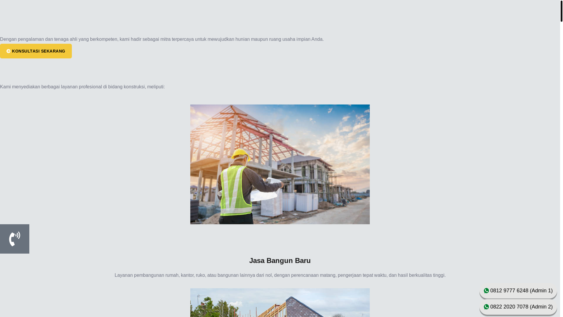 website screenshot of https://renovasidanpembangunan.pages.dev/
