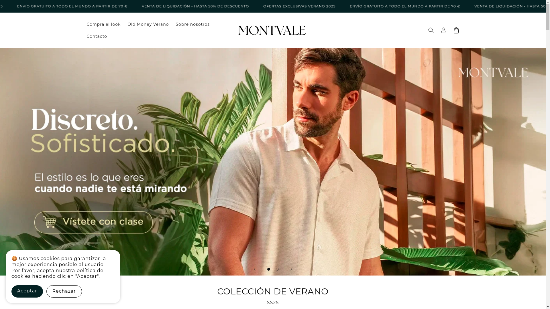 website screenshot of https://montvale-espana.com/