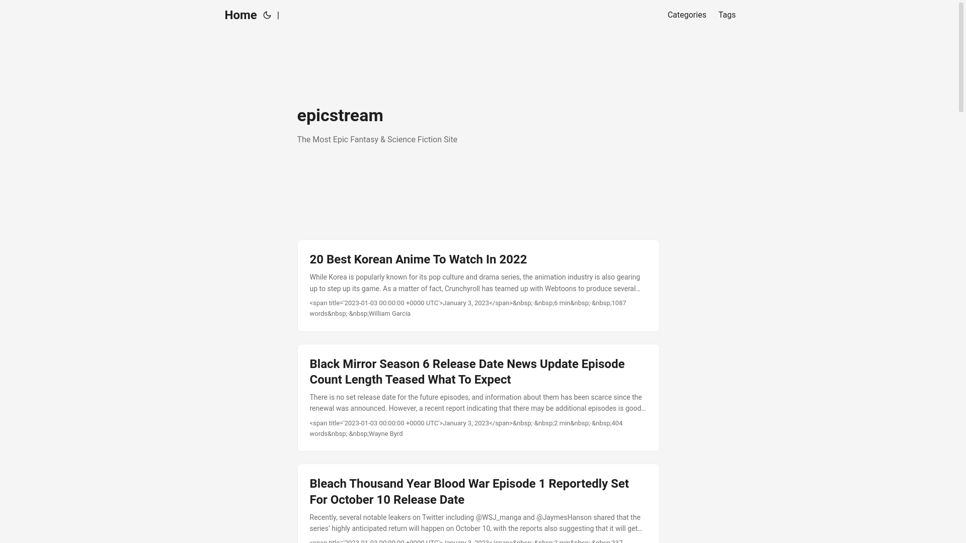 website screenshot of https://epicstream25.pages.dev/