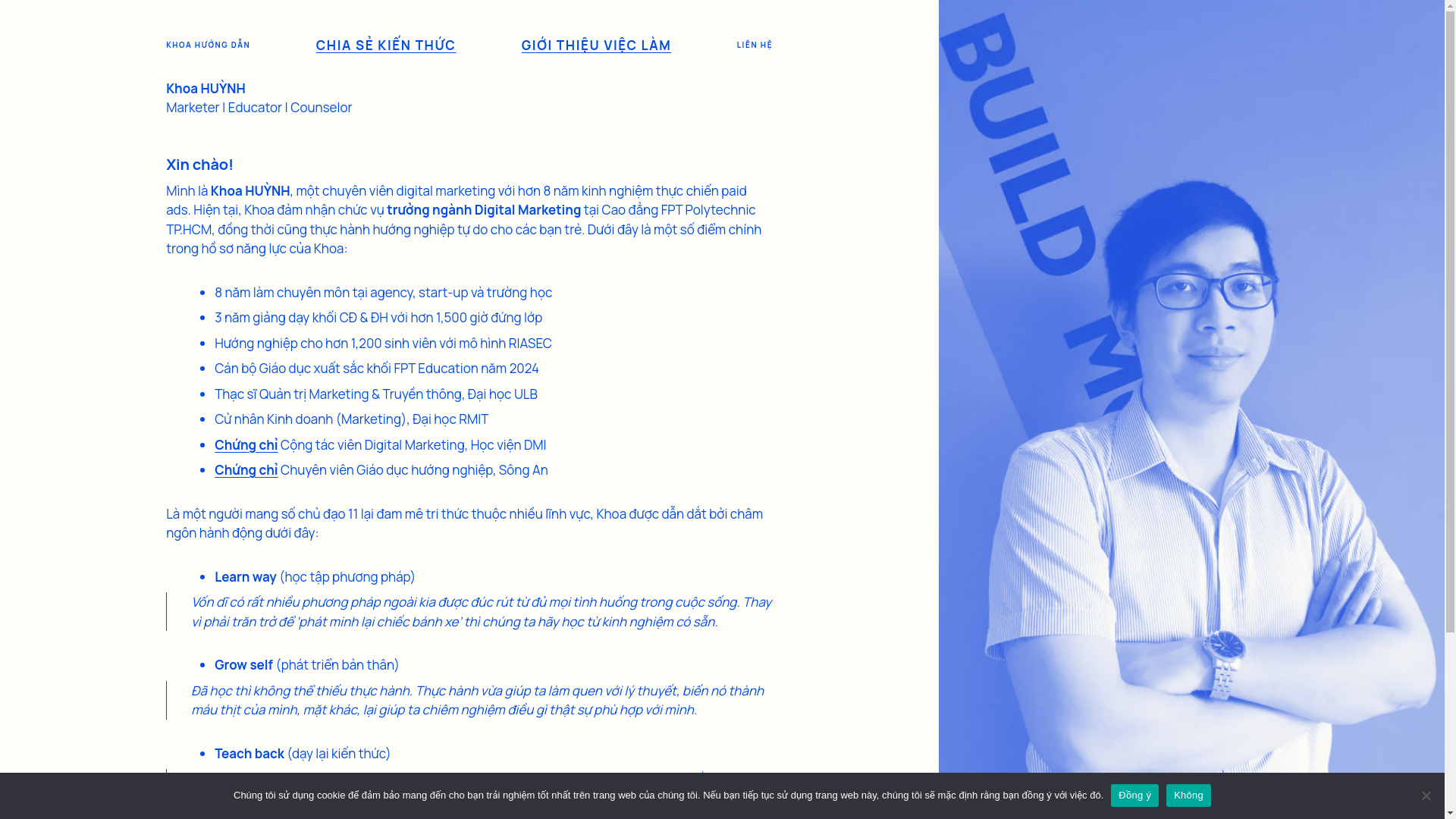 website screenshot of https://khoahuongdan.net/