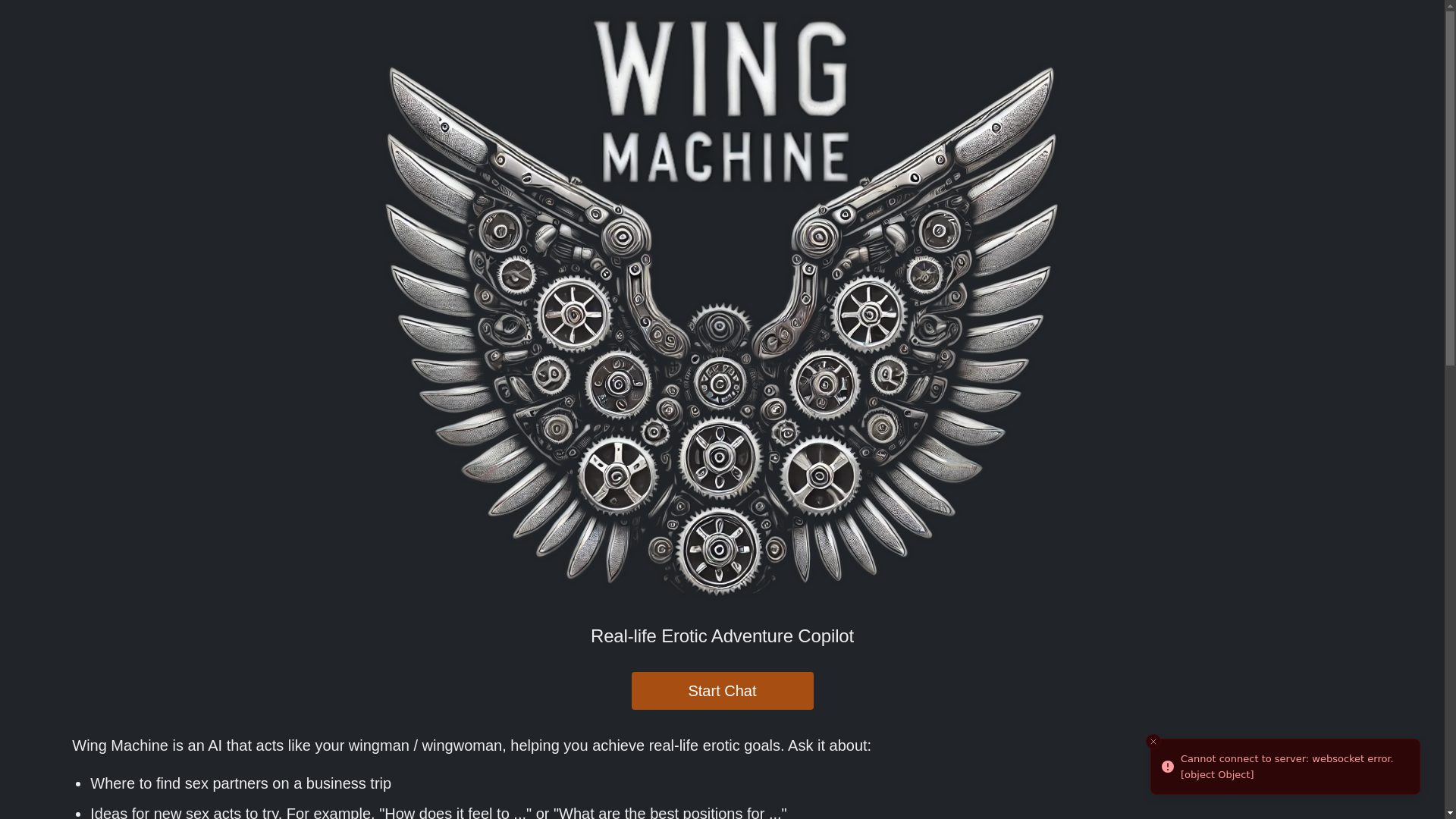website screenshot of https://wing-machine.pages.dev/