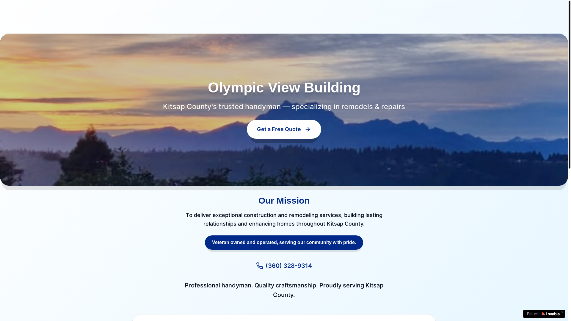 website screenshot of https://olympicviewbuilding.com/