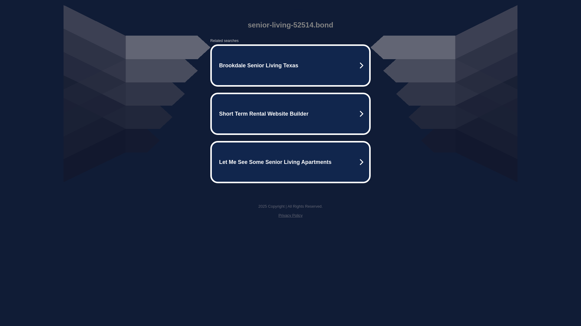 website screenshot of https://senior-living-52514.bond/