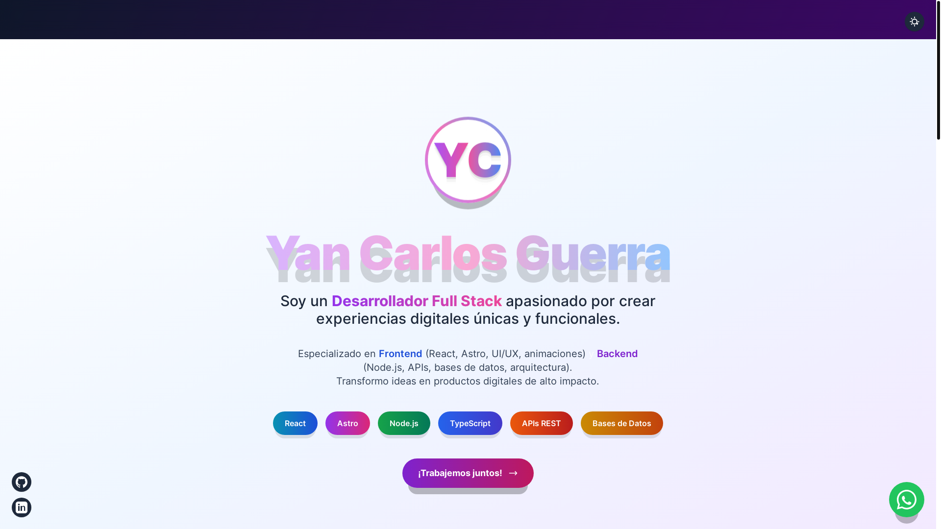 website screenshot of https://portafolio-yan-carlos.pages.dev/