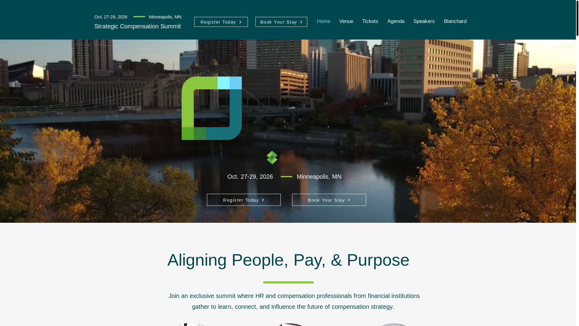 website screenshot of https://strategiccompsummit.com/
