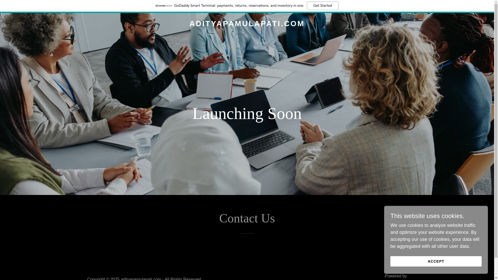 website screenshot of https://adityapamulapati.com/