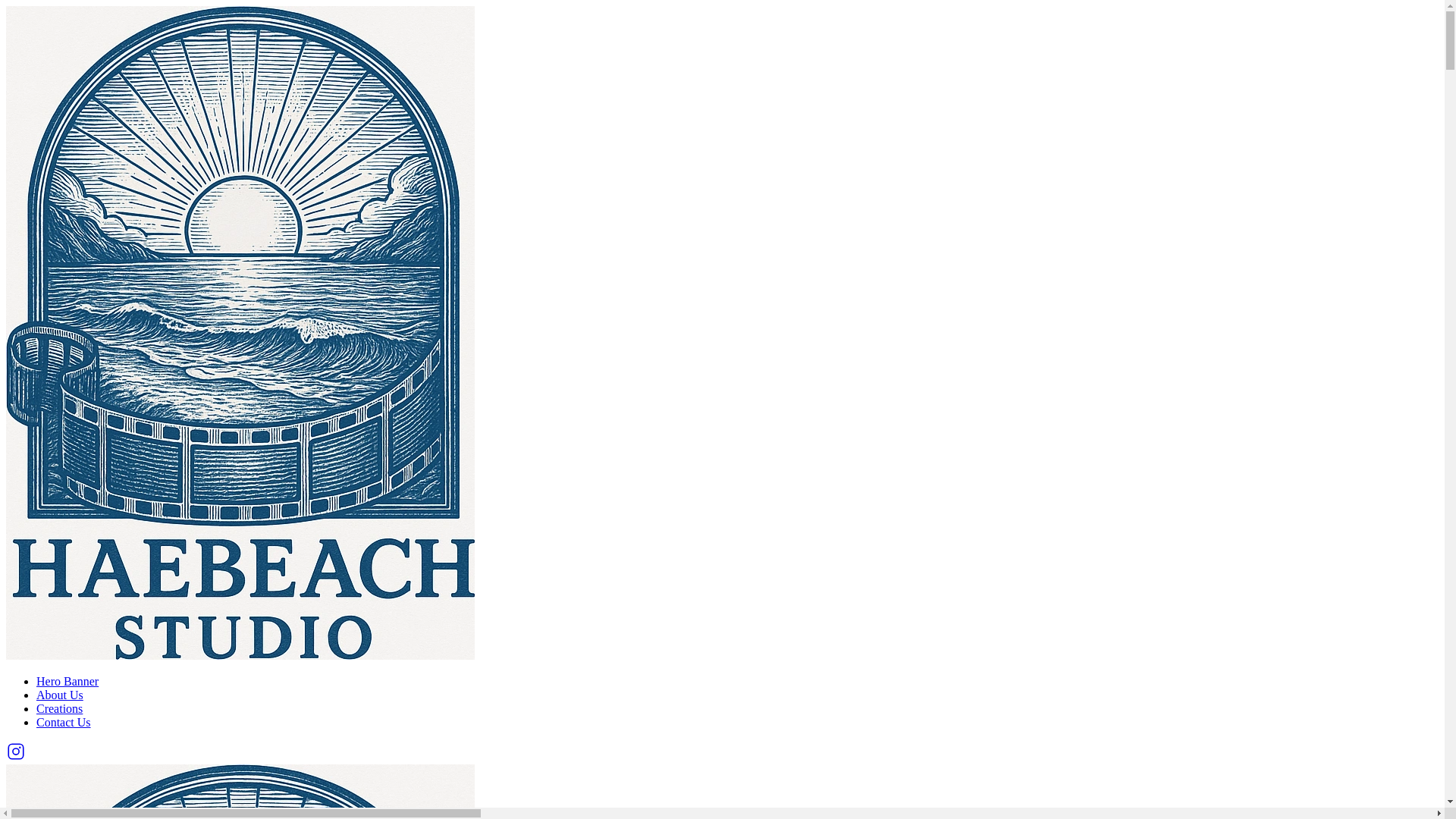 website screenshot of https://haebeach.studio/