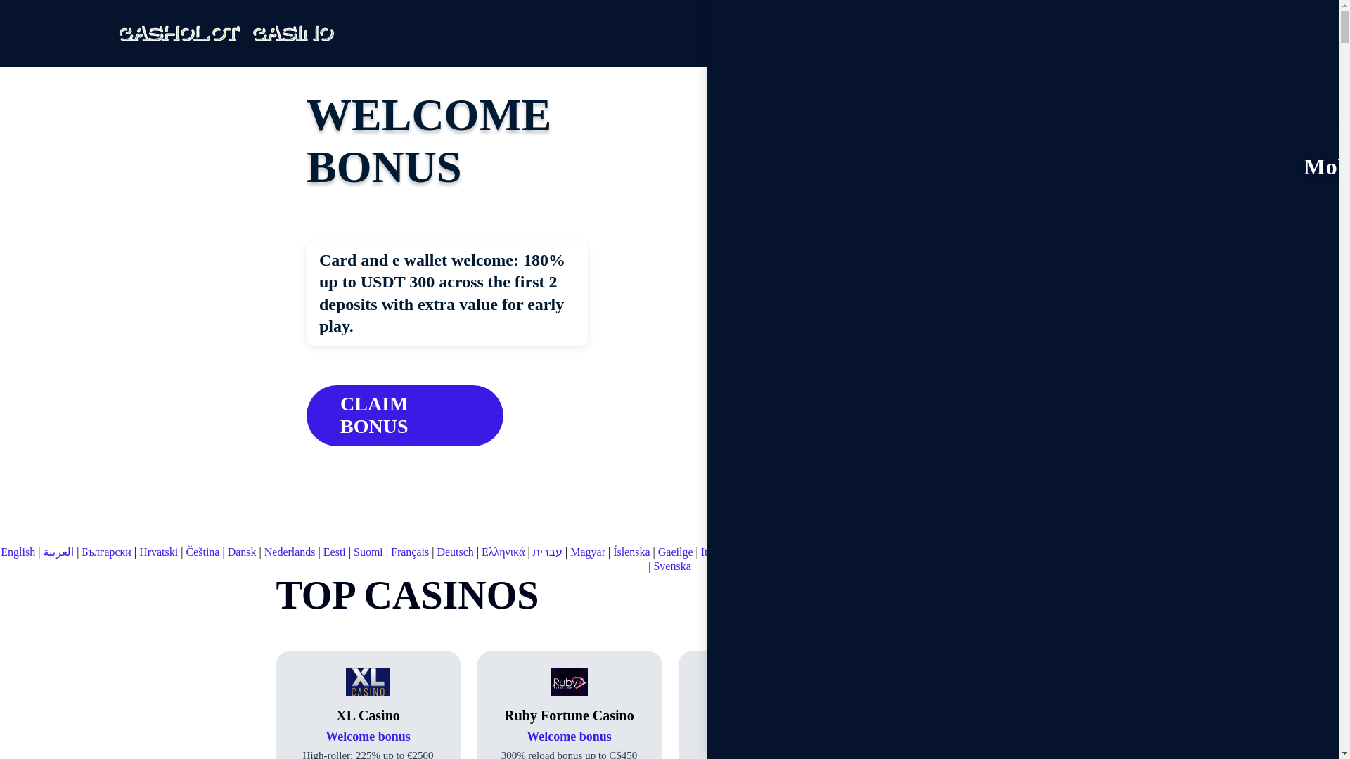 website screenshot of https://casholot3.bond/