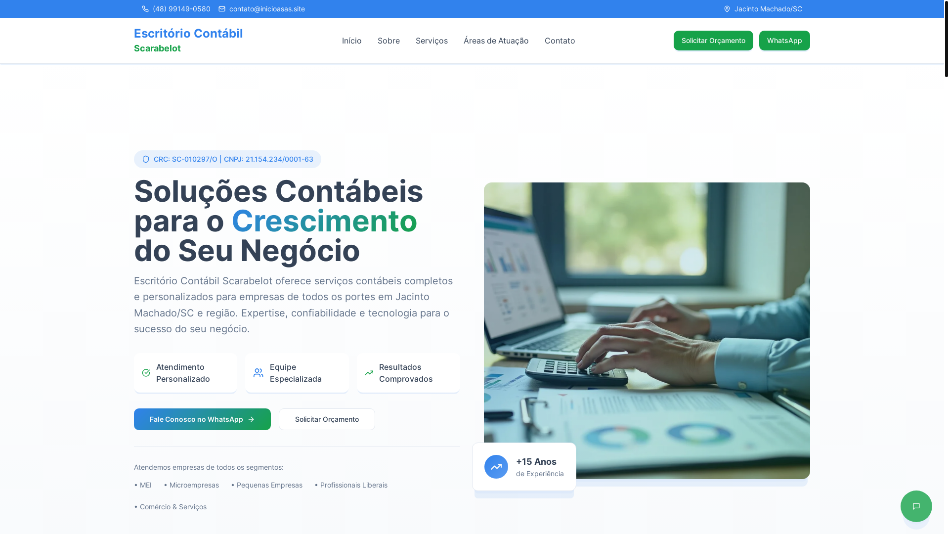 website screenshot of https://inicioasas.site/