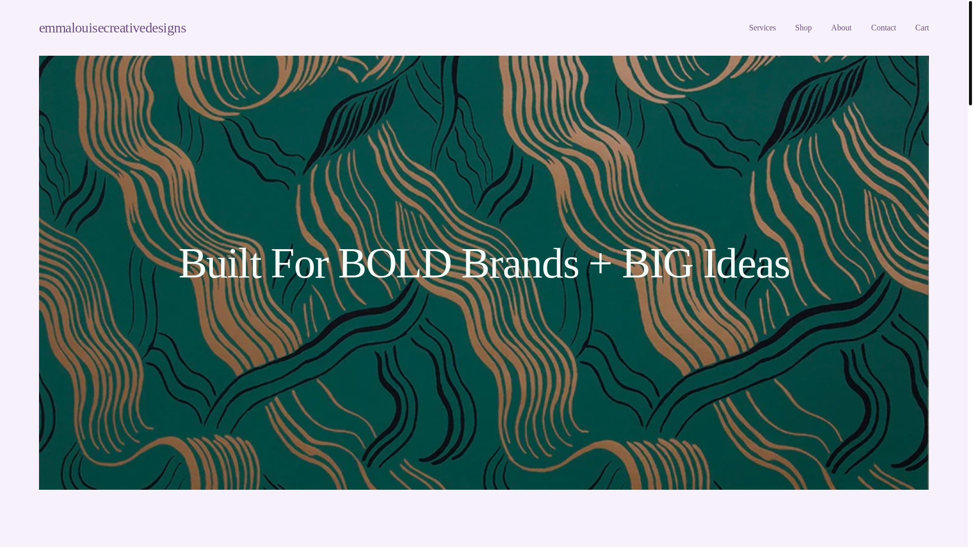 website screenshot of https://emmalouisecreativedesigns.org/