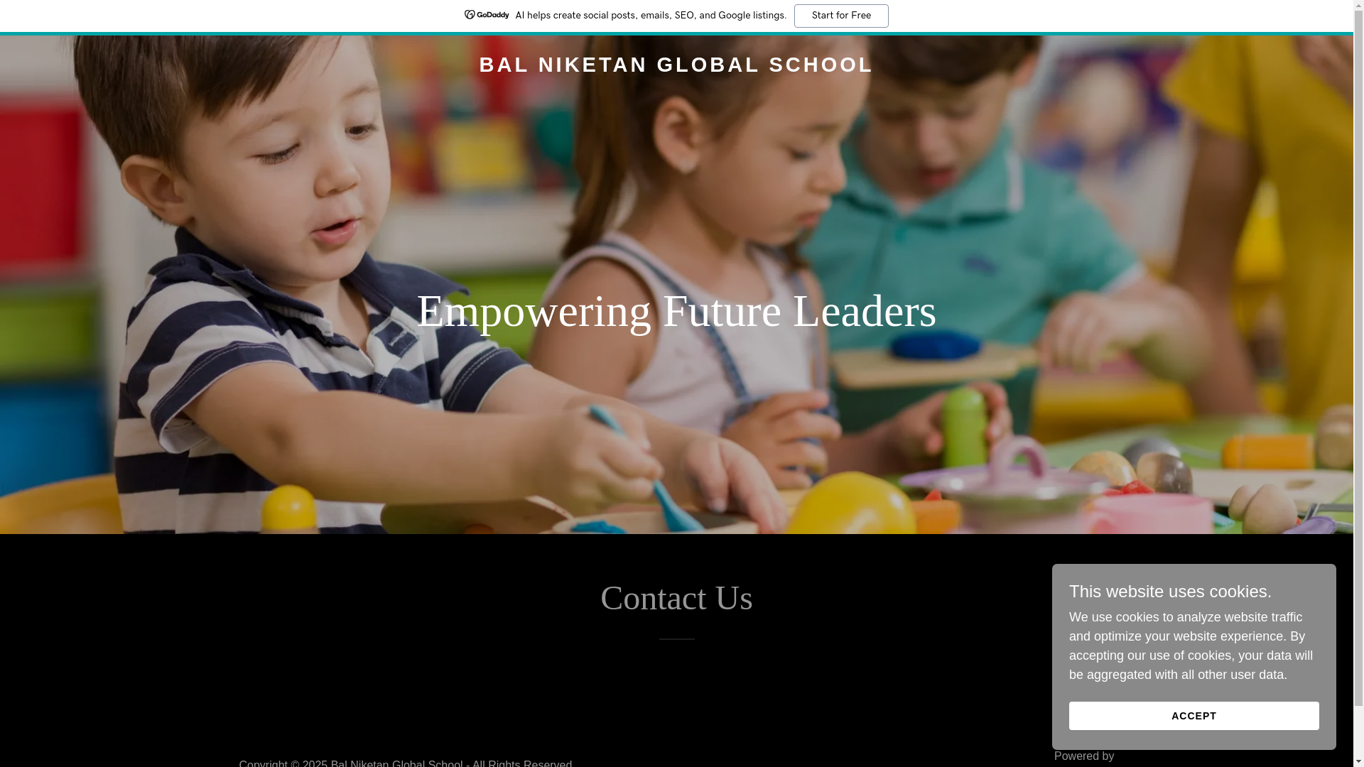 website screenshot of https://balniketanglobalschool.com/
