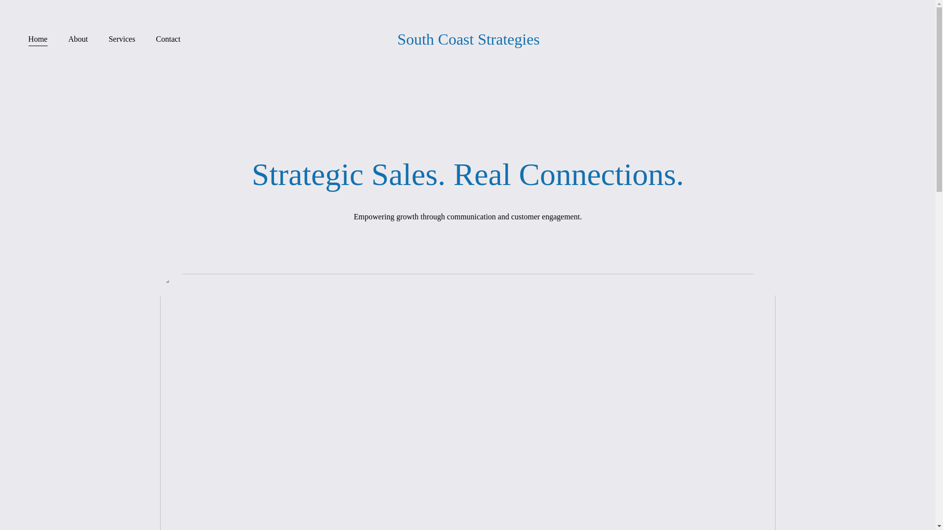 website screenshot of https://south-coast-strategies.com/