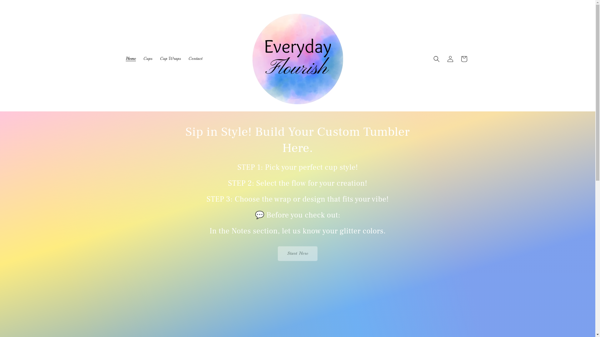 website screenshot of https://everydayflourishshop.com/