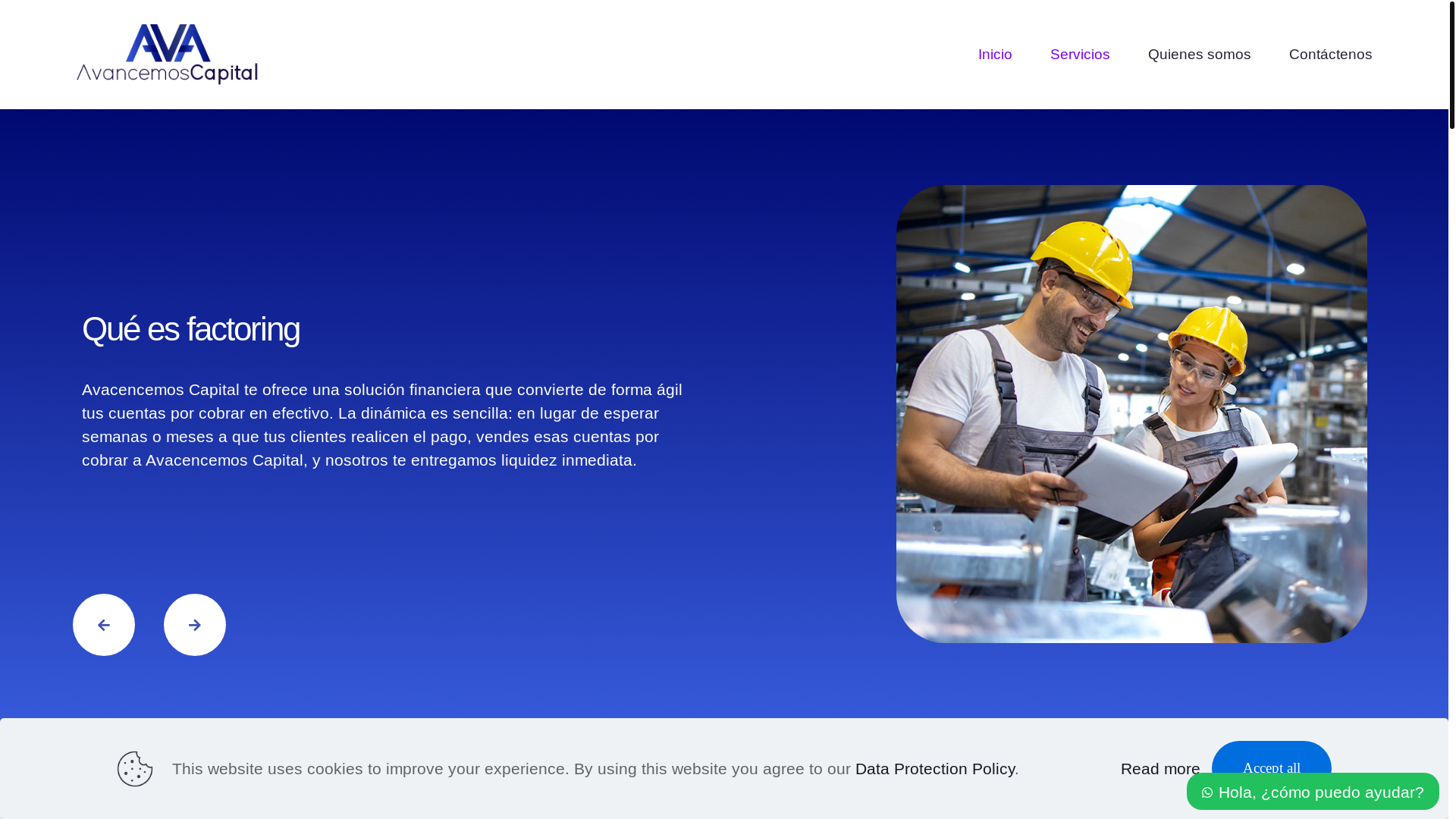 website screenshot of https://avancemoscapital.com/
