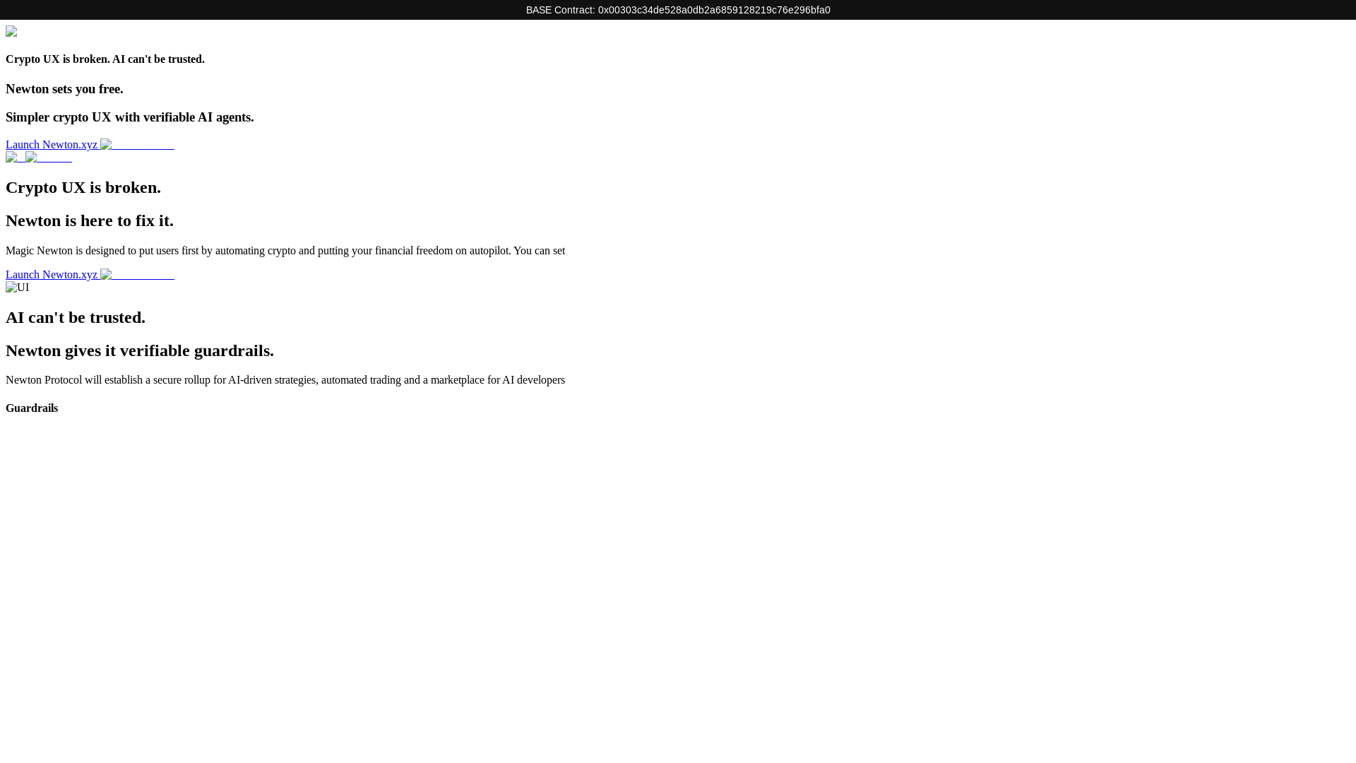 website screenshot of https://magicnewton.cc/
