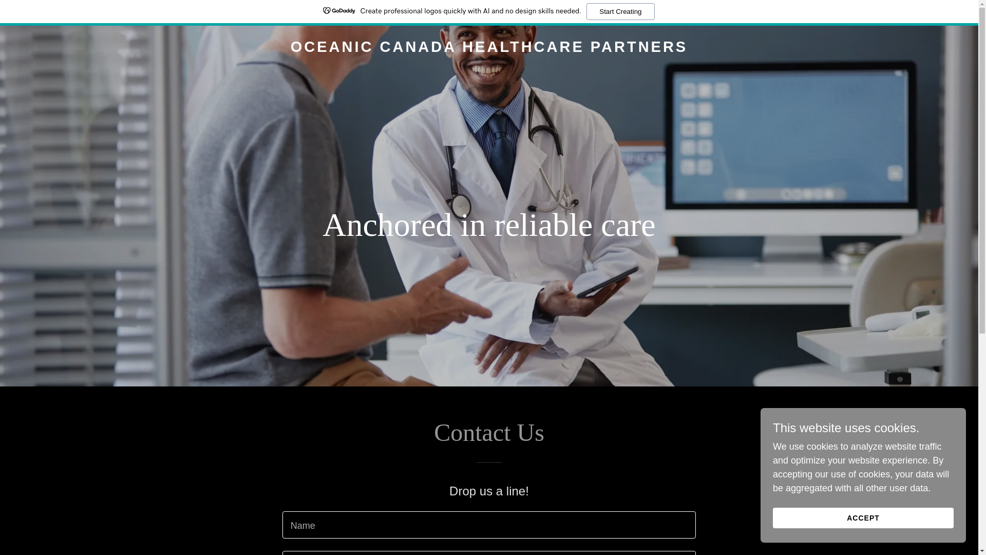 website screenshot of https://oceaniccanada.ca/