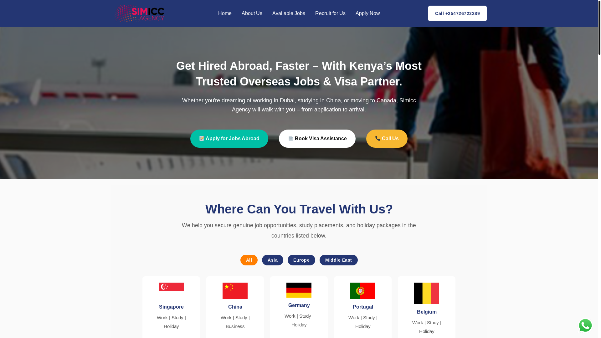 website screenshot of https://simiccagency.com/