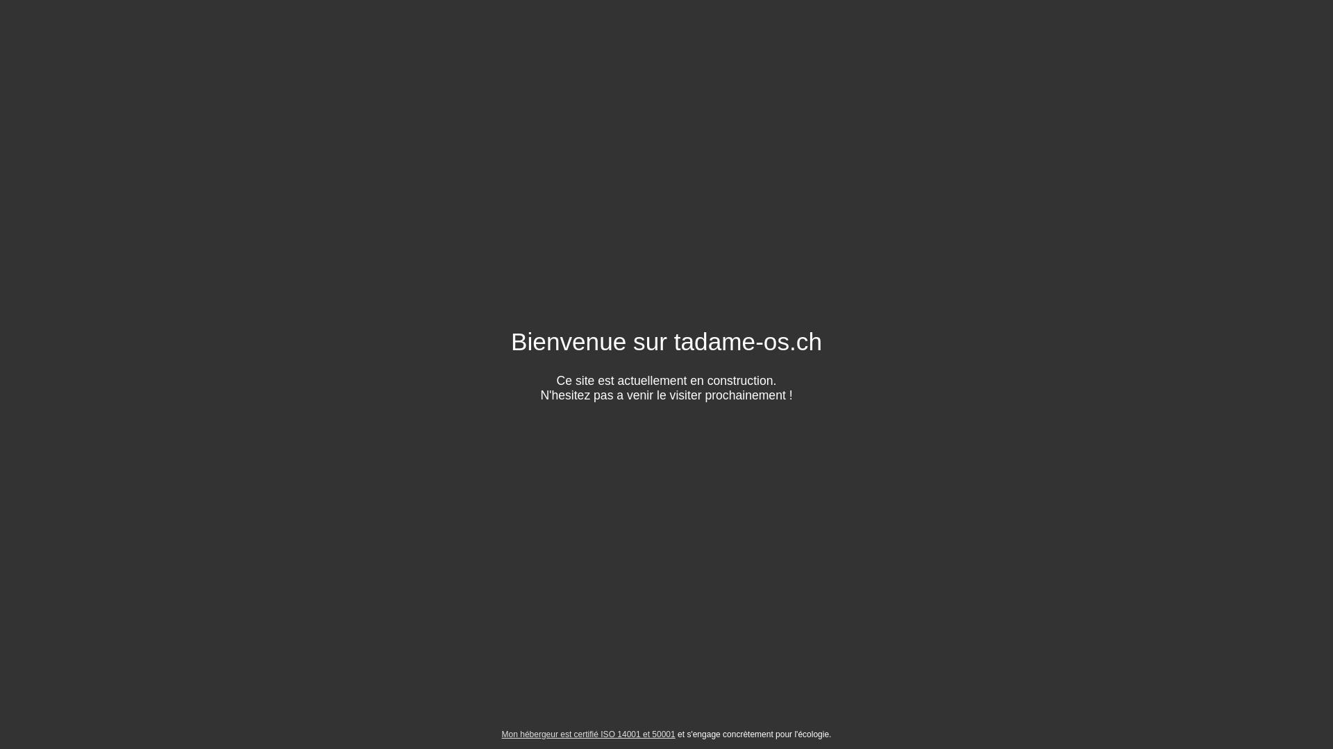 website screenshot of https://tadame-os.ch/