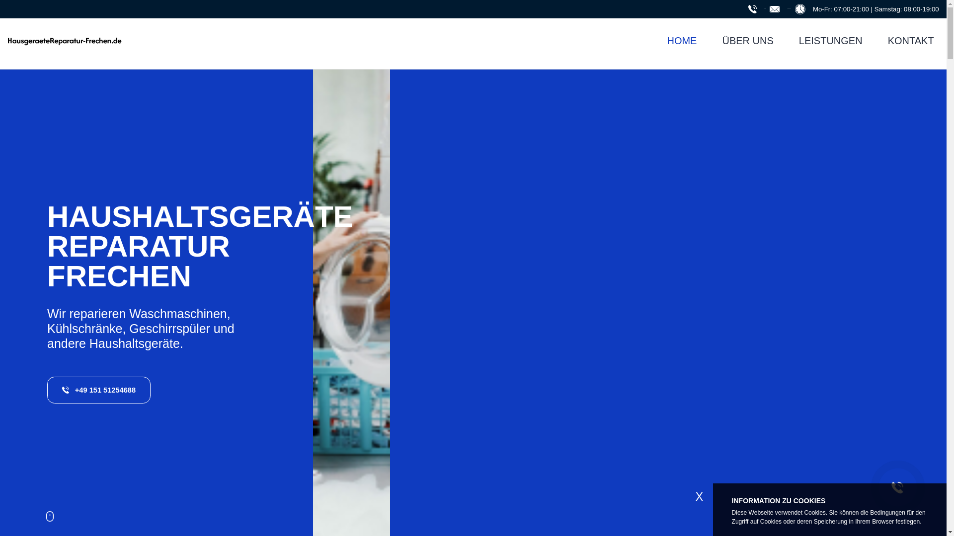website screenshot of https://hausgeraetereparatur-frechen.de/