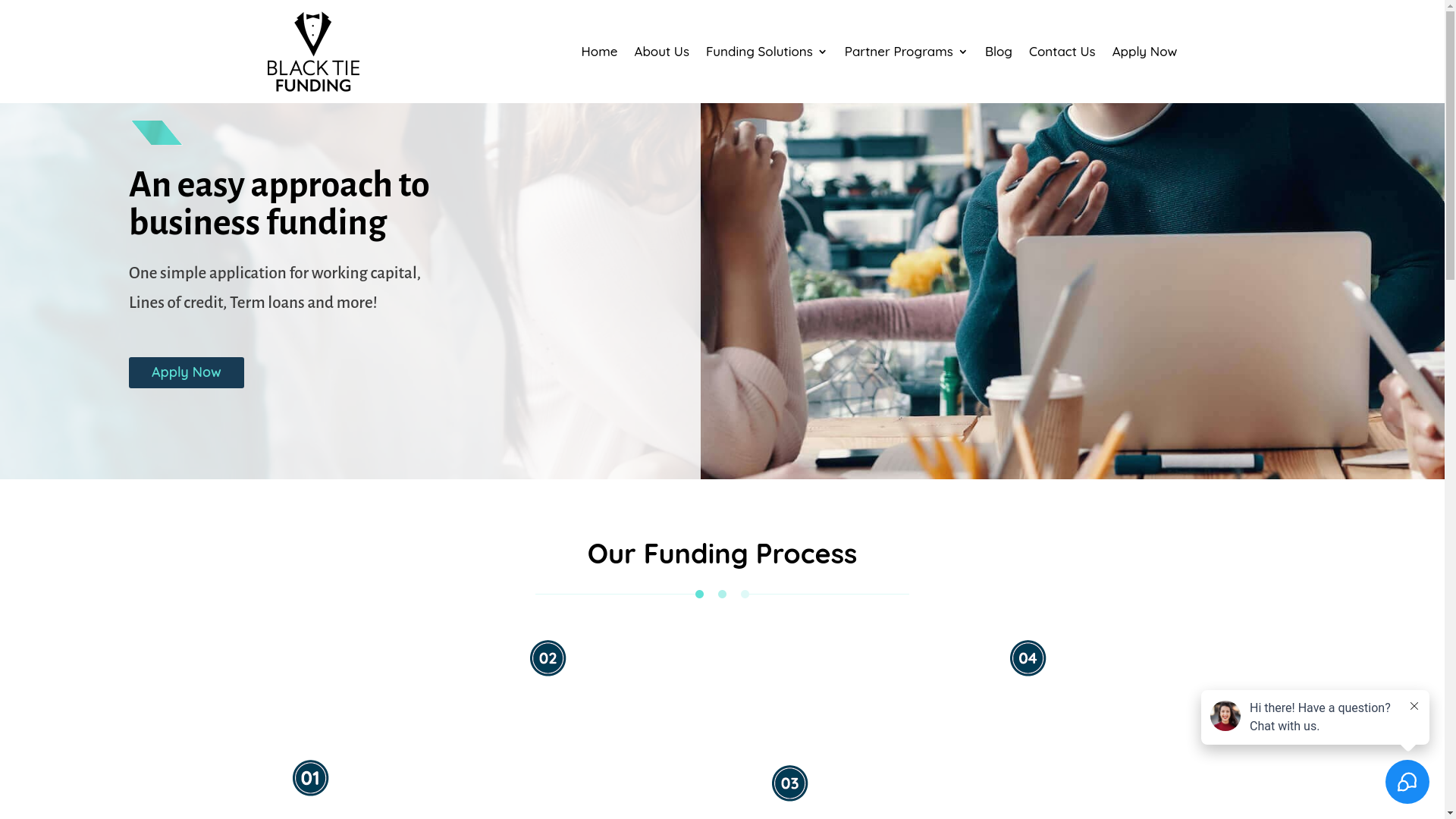 website screenshot of https://seeblacktieloan.com/