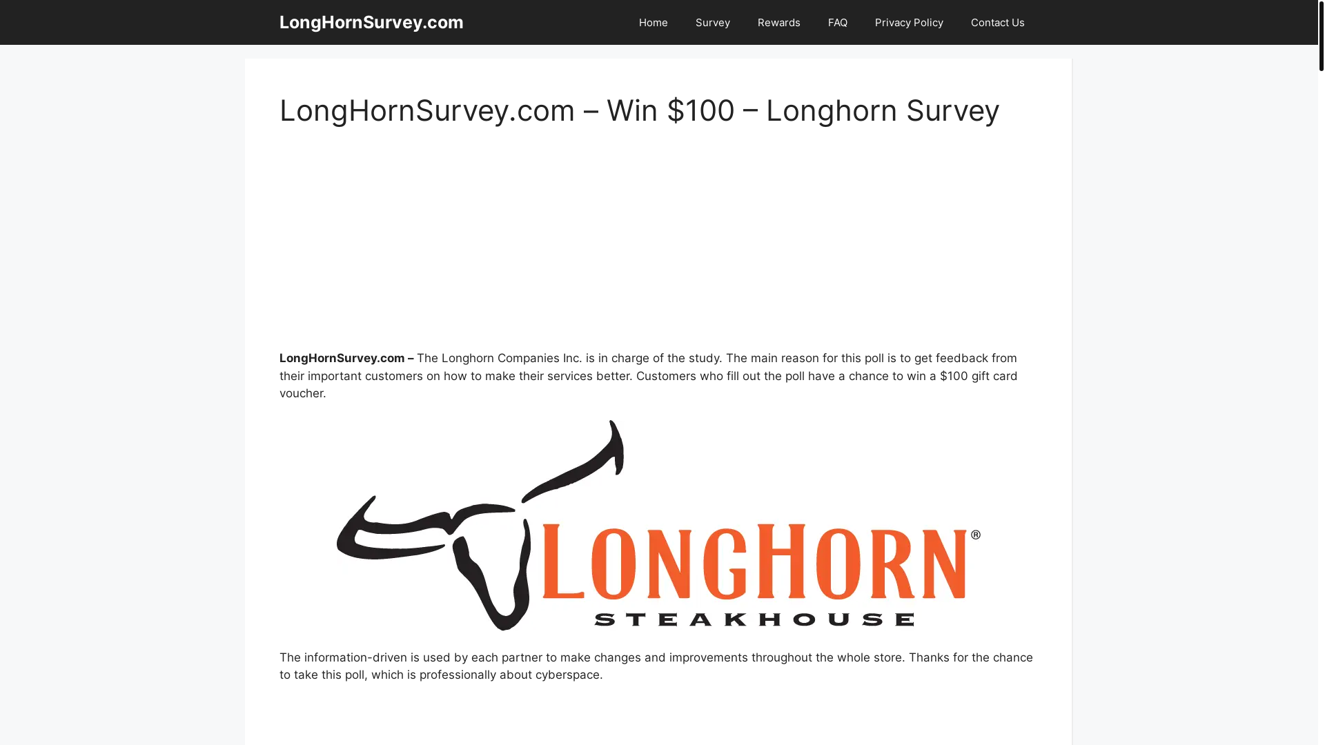 website screenshot of https://longhornsurveyycom.cfd/
