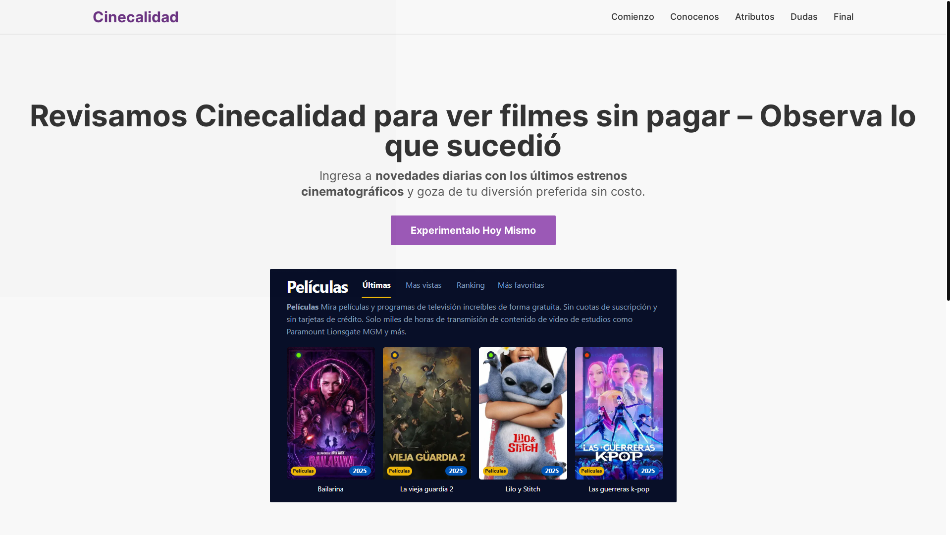 website screenshot of https://cinecalidad-710g.pages.dev/