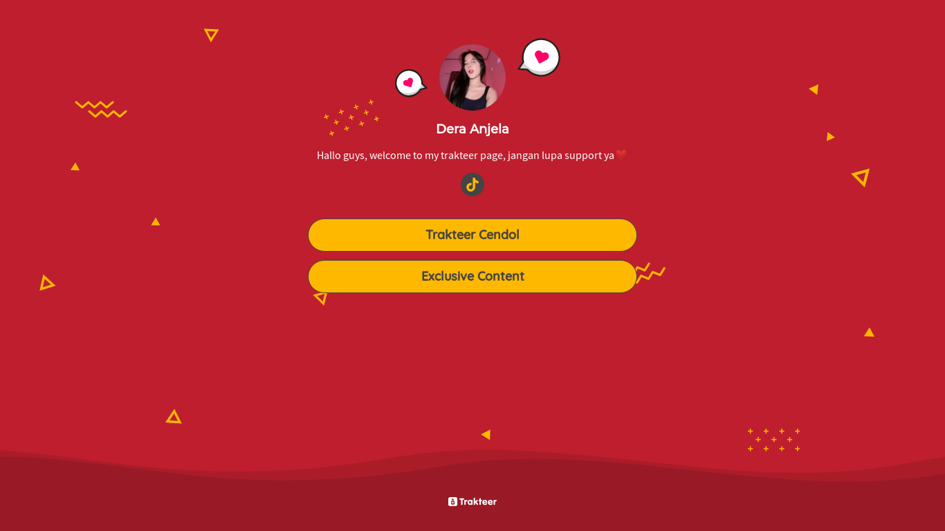 website screenshot of http://teer.id/deraanjela_