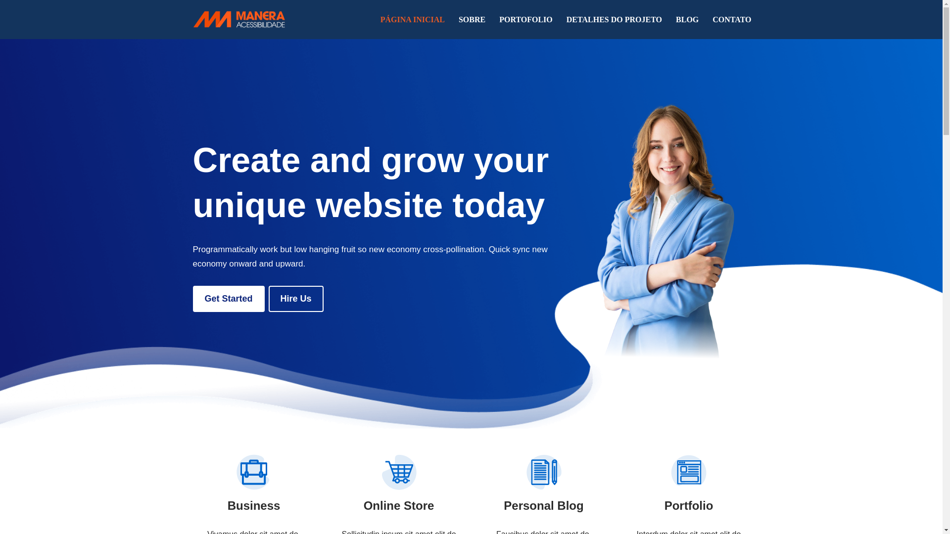 website screenshot of https://maneraacessibilidade.com.br/