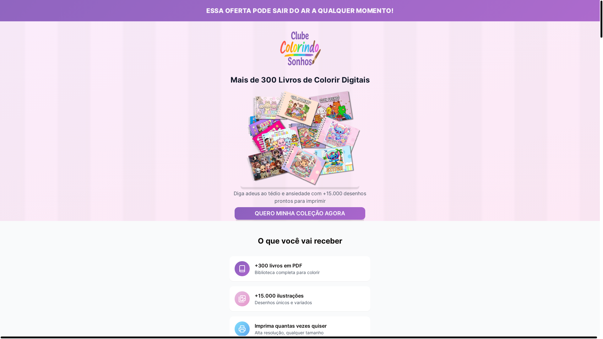 website screenshot of https://clubelivrariadigital.online/