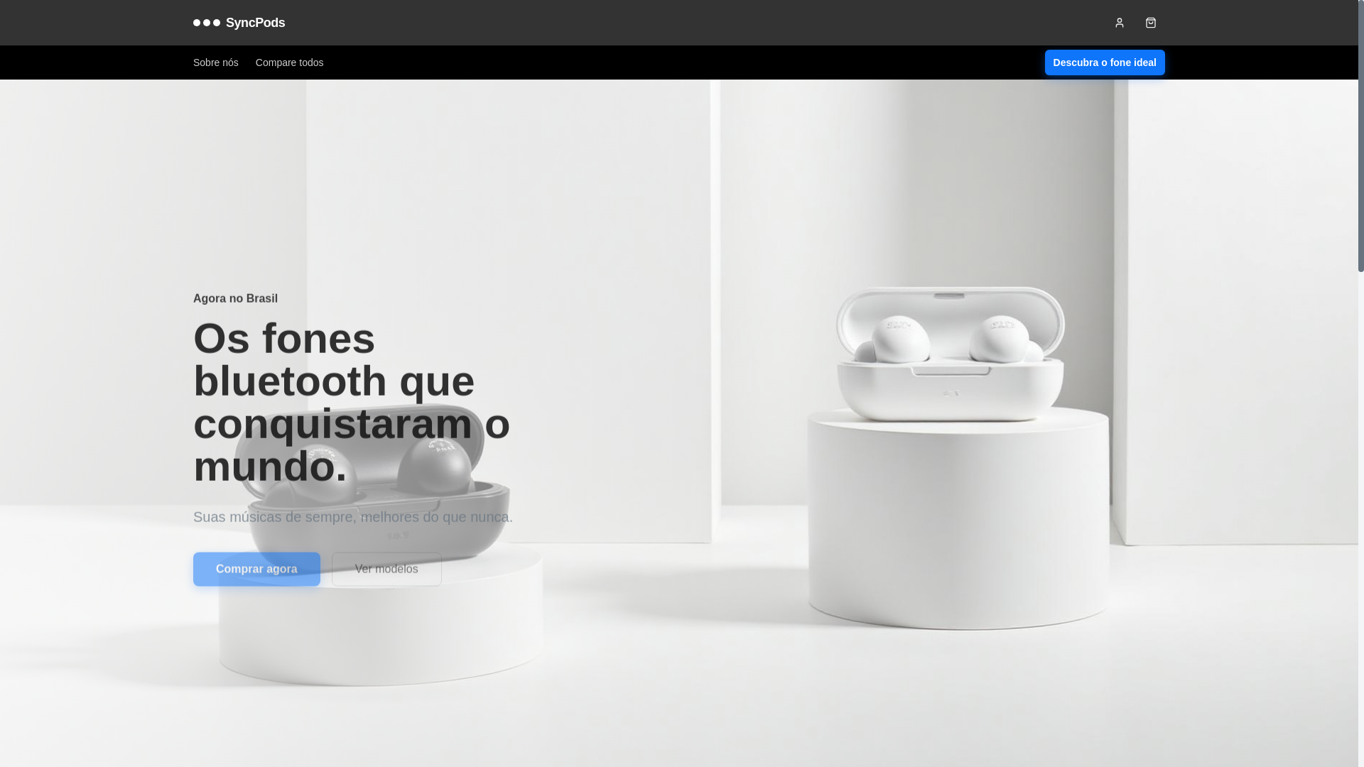 website screenshot of https://syncpods.store/