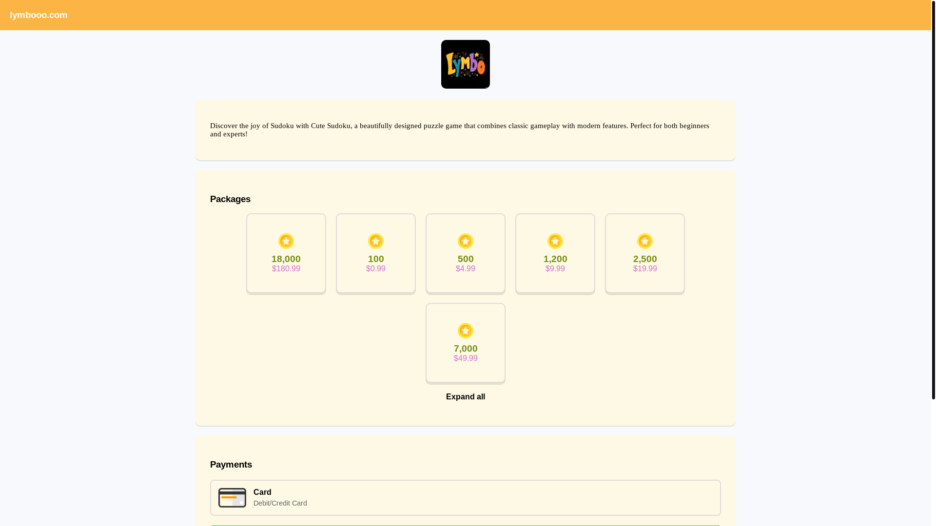 website screenshot of https://lymbooo.com/