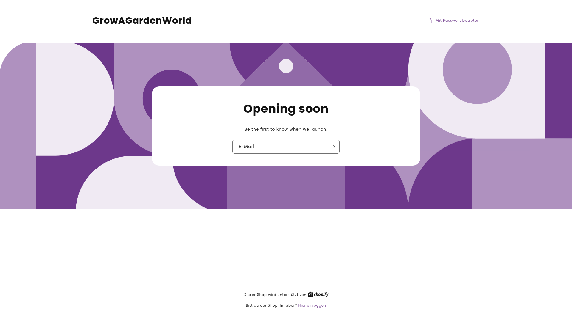 website screenshot of https://growagardenworld.com/