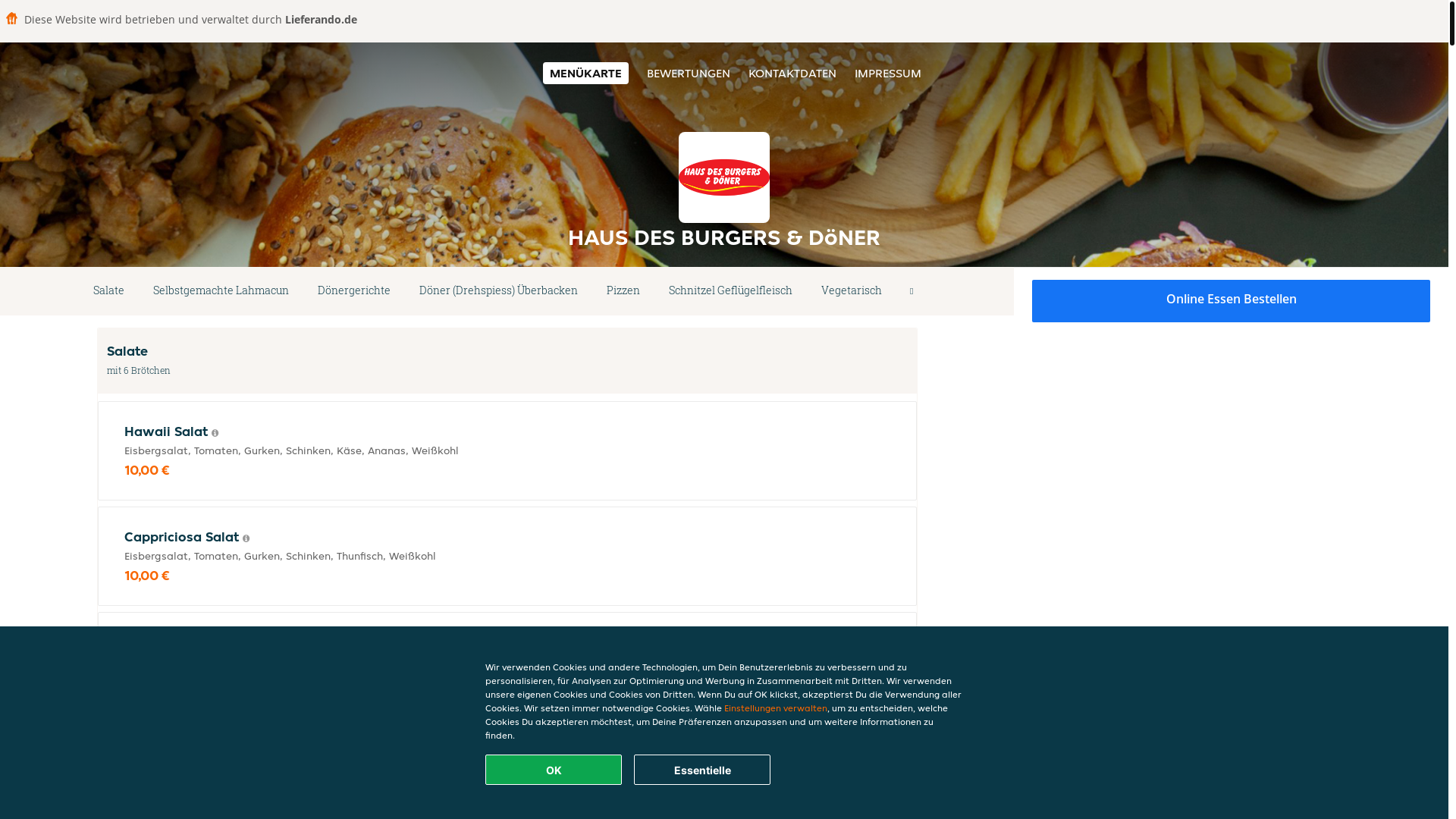 website screenshot of https://hausdesburgersdoner-rietberg.de/