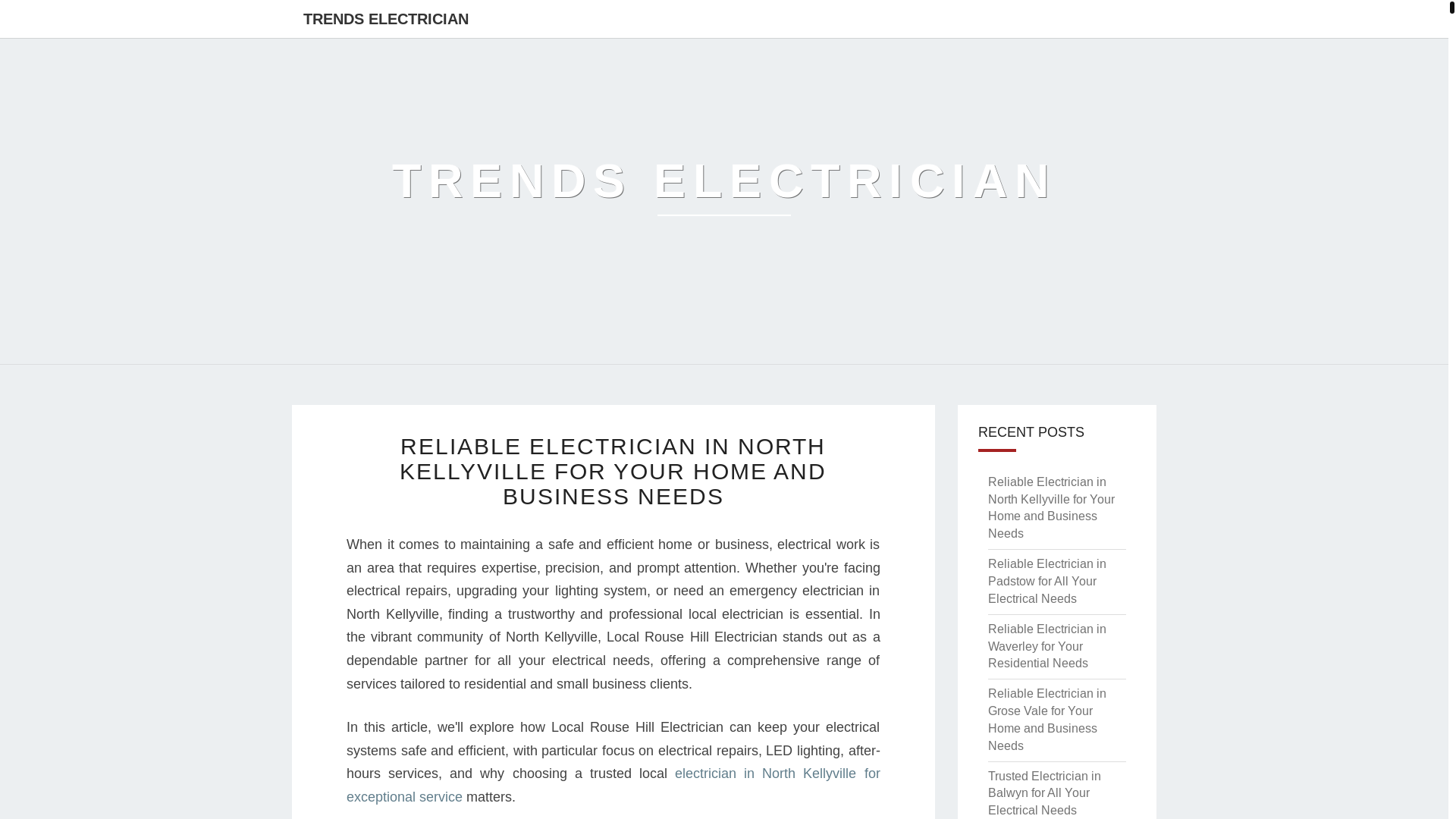 website screenshot of https://trends-electrician.pages.dev/