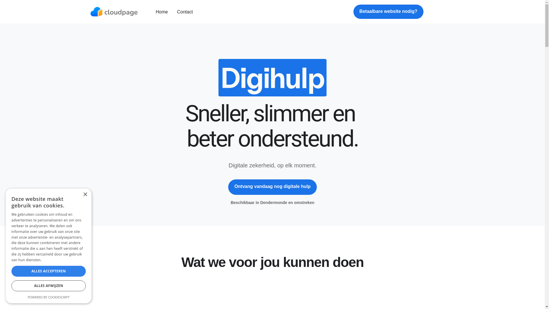 website screenshot of https://cloudpage-digihulp.pages.dev/
