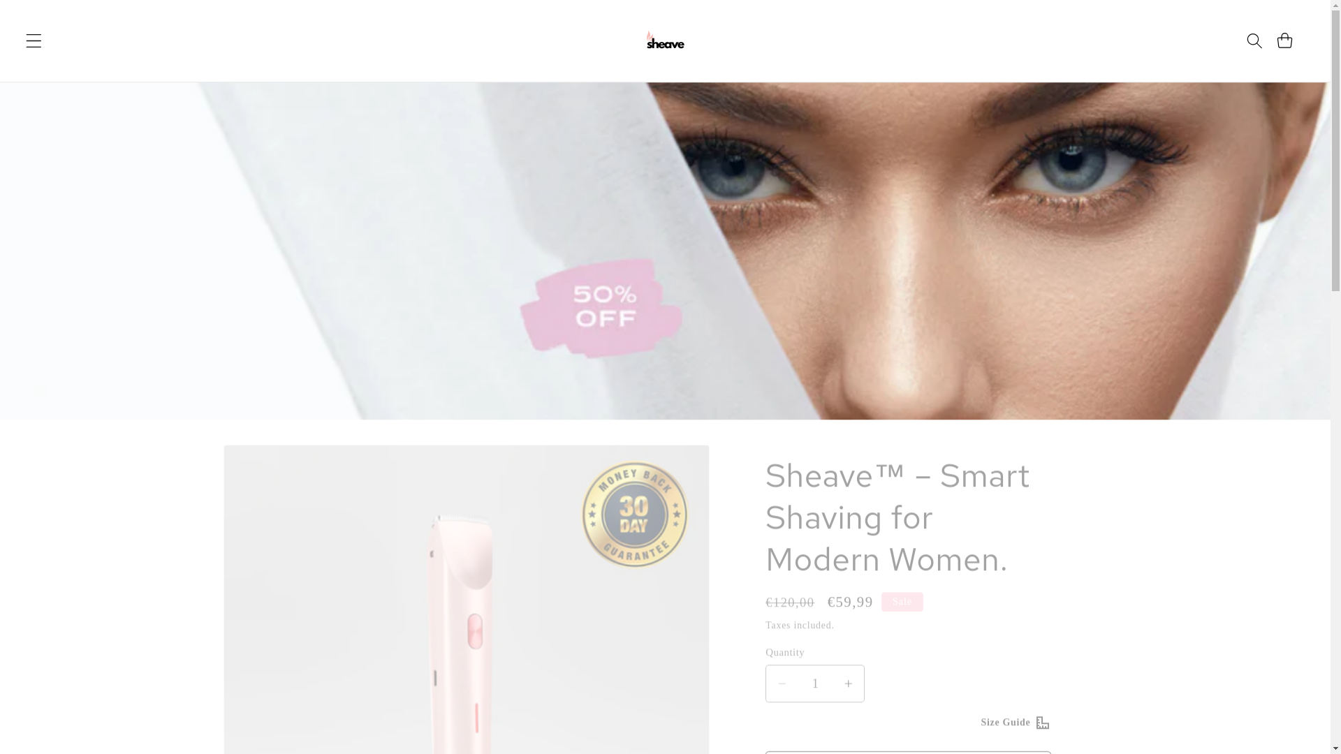 website screenshot of https://sheave.co/