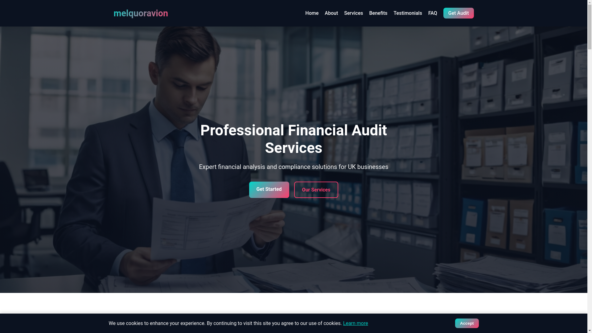 website screenshot of https://melquoravion.com