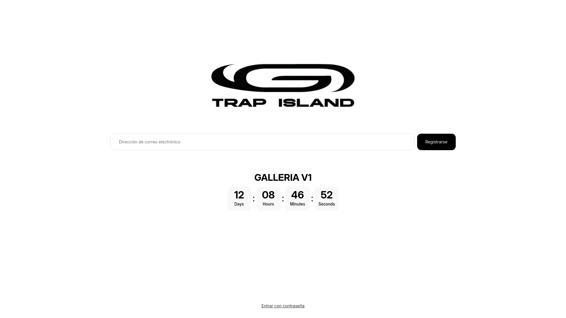 website screenshot of https://trapislandstore.com/