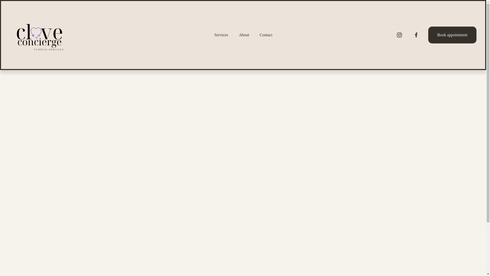 website screenshot of https://cloveconcierge.com/