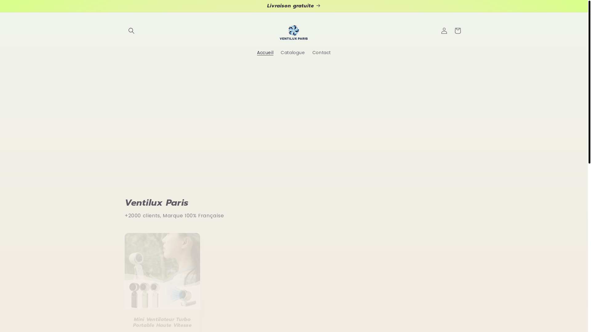 website screenshot of https://ventilux.shop/