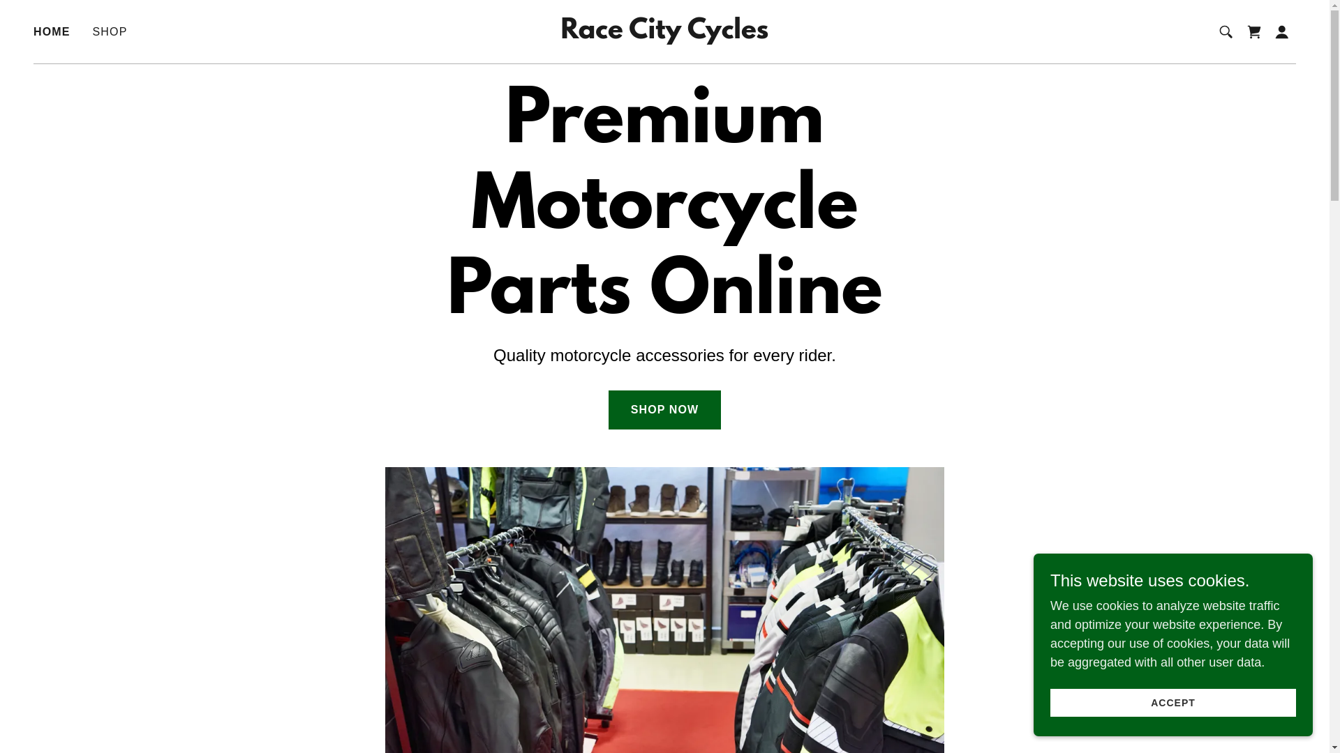 website screenshot of https://racecitycycles.shop/