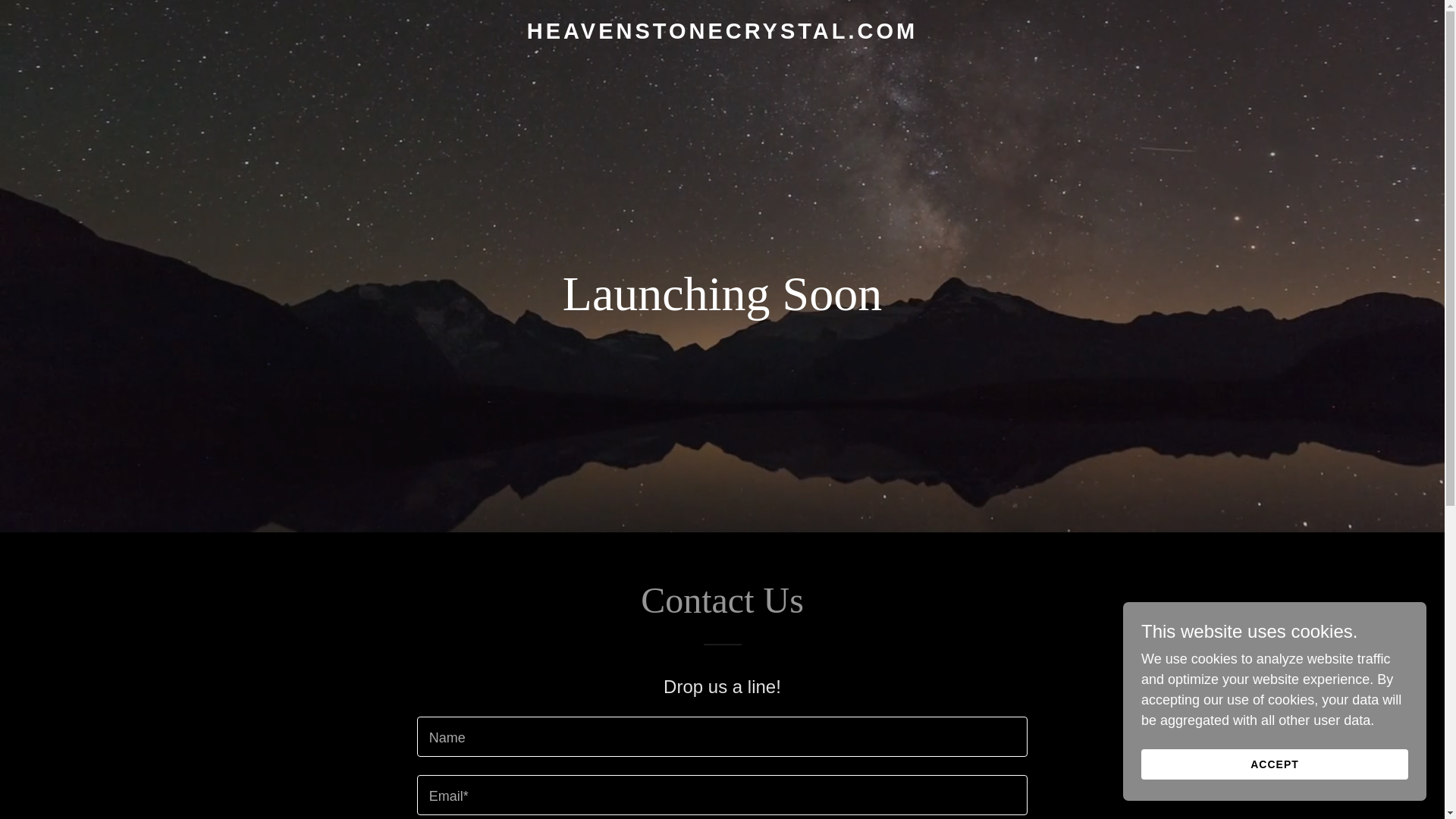 website screenshot of https://heavenstonecrystal.com/