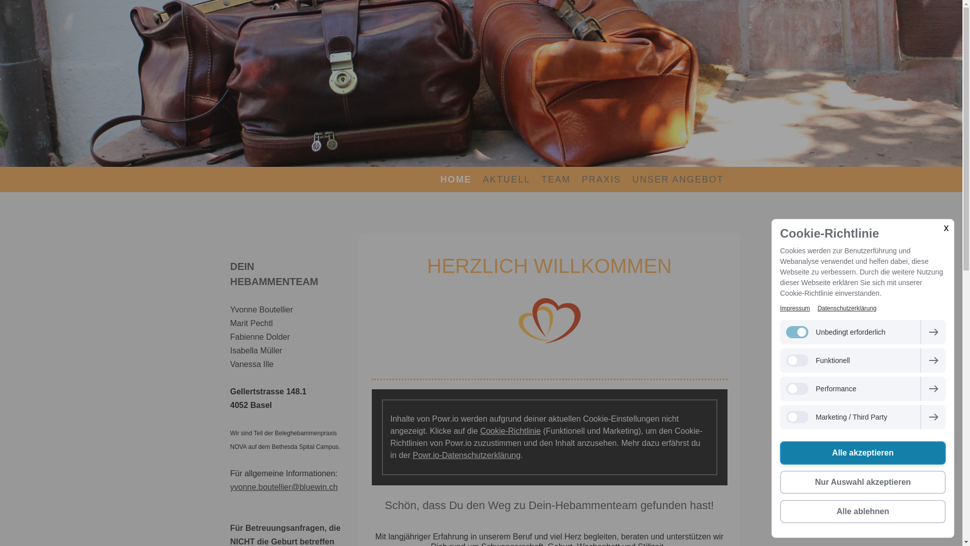 website screenshot of https://dein-hebammenteam.ch/