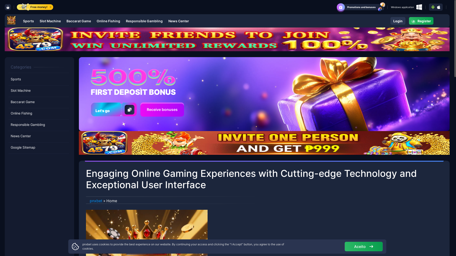 website screenshot of https://pnxbetg.com/